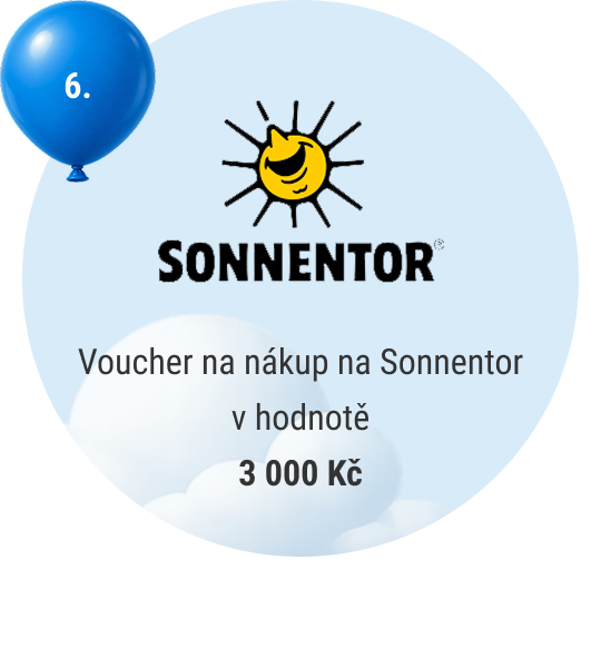 6. místo — voucher na nákup na Sonnentor v hodnotě 3 000 Kč